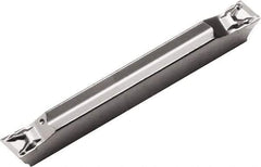 Kyocera - 2520GDM PQ Grade PR1535, 2.5mm Cutting Width Carbide Grooving Insert - Right Hand, 0.1mm Corner Radius, Megacoat Nano Finish - Americas Industrial Supply