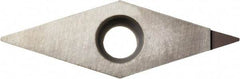 Kyocera - VCMT1.51.52 Grade KPD010 Polycrystalline Diamond (PCD) Turning Insert - Uncoated, 35° Diamond, 3/16" Inscr Circle, 3/32" Thick, 1/32" Corner Radius - Americas Industrial Supply