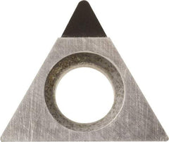 Kyocera - TPMH320.5 Grade KPD001 Polycrystalline Diamond (PCD) Turning Insert - Uncoated, 60° Triangle, 3/8" Inscr Circle, 1/8" Thick, 0.008" Corner Radius - Americas Industrial Supply