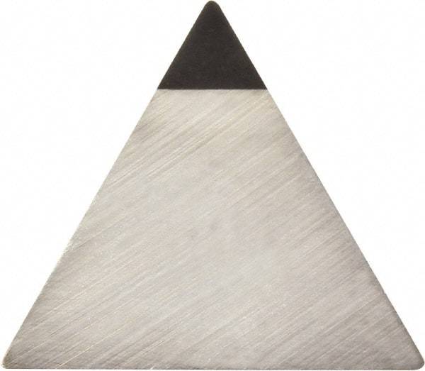 Kyocera - TPG321 Grade KPD001 Polycrystalline Diamond (PCD) Turning Insert - Uncoated, 60° Triangle, 3/8" Inscr Circle, 1/8" Thick, 1/64" Corner Radius - Americas Industrial Supply
