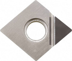 Kyocera - CNMM432 Grade KPD010 Polycrystalline Diamond (PCD) Turning Insert - Uncoated, 80° Diamond, 1/2" Inscr Circle, 3/16" Thick, 1/32" Corner Radius - Americas Industrial Supply
