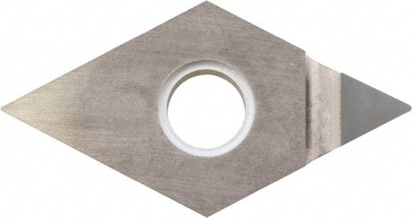 Kyocera - DNMM431 Grade KPD001 Polycrystalline Diamond (PCD) Turning Insert - Uncoated, 55° Diamond, 1/2" Inscr Circle, 3/16" Thick, 1/64" Corner Radius - Americas Industrial Supply
