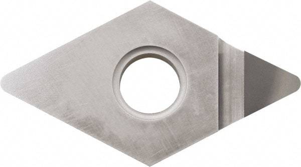 Kyocera - DNMM432 Grade KPD001 Polycrystalline Diamond (PCD) Turning Insert - Uncoated, 55° Diamond, 1/2" Inscr Circle, 3/16" Thick, 1/32" Corner Radius - Americas Industrial Supply