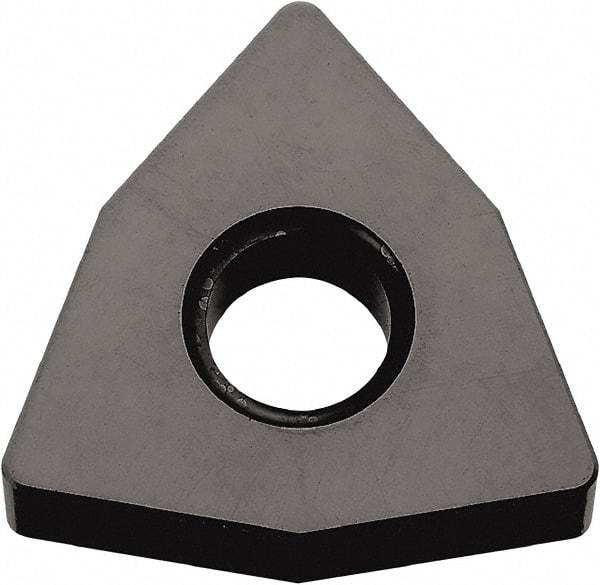 Kyocera - WNGA433 Grade A66N Ceramic Turning Insert - TiN Finish, 80° Trigon, 1/2" Inscr Circle, 3/16" Thick, 3/64" Corner Radius - Americas Industrial Supply