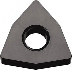 Kyocera - WNGA433 Grade A66N Ceramic Turning Insert - TiN Finish, 80° Trigon, 1/2" Inscr Circle, 3/16" Thick, 3/64" Corner Radius - Americas Industrial Supply