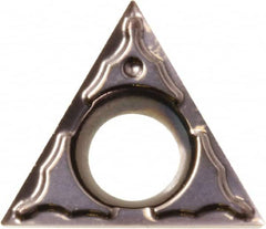 Kyocera - TBGT1.210.5 CF Grade PR1225 Carbide Turning Insert - Megacoat Finish, 60° Triangle, 5/32" Inscr Circle, 1/16" Thick, 0.008" Corner Radius - Americas Industrial Supply