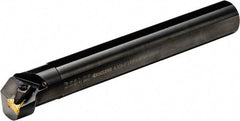 Kyocera - 32mm Min Bore Diam, 200mm OAL, 25mm Shank Diam, A-DTFN Indexable Boring Bar - 42mm Max Bore Depth, TN..G 1204.., TNGA 1204.., TNGG 1204.., TNMA 1204.., TNMG 1204.., TNMM 1204.. Insert, Screw Clamping Holding Method - Americas Industrial Supply