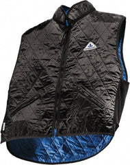 Techniche - Size 3XL, Black Cooling Vest - Zipper Front, Nylon, HyperKewl - Americas Industrial Supply