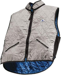 Techniche - Size XL, Silver Cooling Vest - Zipper Front, Nylon, HyperKewl - Americas Industrial Supply