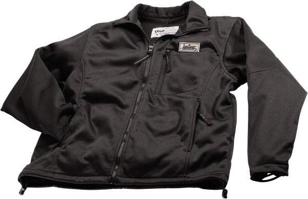 Techniche - Size S Heated & Water Resistant Jacket - Black, Nylon & Polyester, Zipper Closure - Americas Industrial Supply