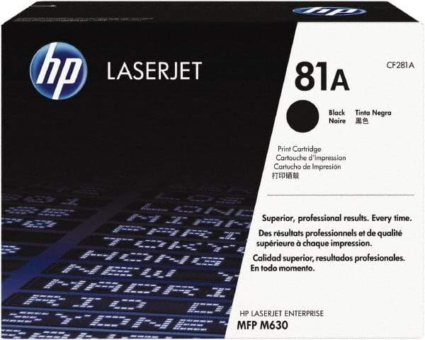 Hewlett-Packard - Black Toner Cartridge - Use with HP LaserJet Enterprise Flow MFP M630z, Enterprise MFP M630f, M630h - Americas Industrial Supply