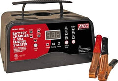 ATEC - 6/12 Volt Automatic Charger - 10 Amps/2 Amps, 50 Starter Amps - Americas Industrial Supply