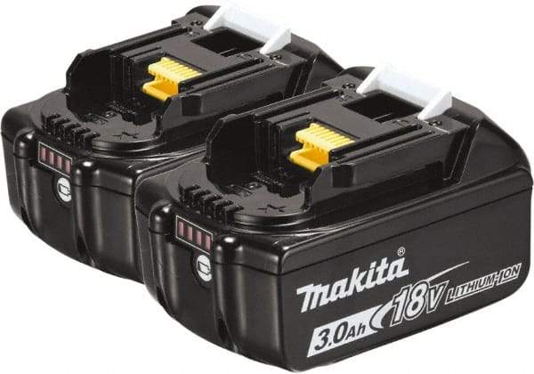 Makita - 18 Volt Lithium-Ion Power Tool Battery - 3 Ahr Capacity, Series LXT - Americas Industrial Supply