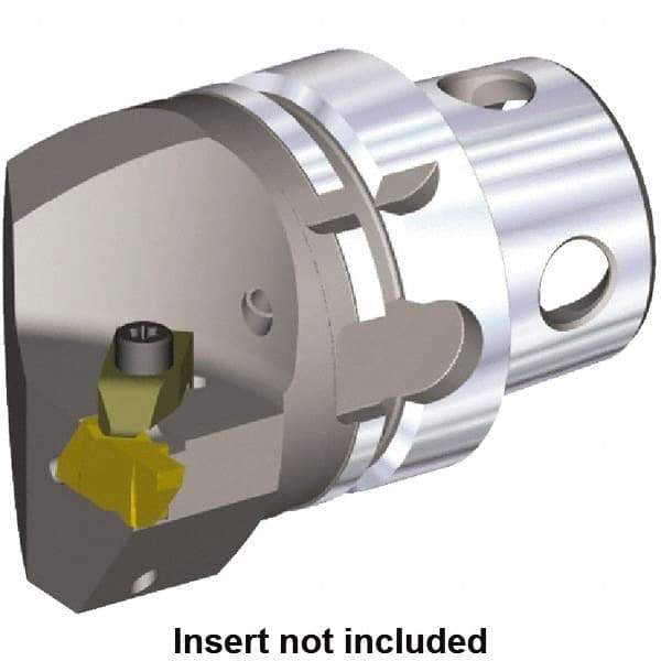 Kennametal - Insert Style NG 3R, 70mm Head Length, Left Hand Cut, Internal/External Modular Threading Cutting Unit Head - System Size KM4X63, 43mm Center to Cutting Edge, Series NE - Americas Industrial Supply