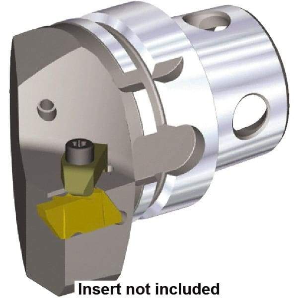 Kennametal - Insert Style NG 3R, 70mm Head Length, Right Hand Cut, External Modular Threading Cutting Unit Head - System Size KM4X63, 43mm Center to Cutting Edge, Series NS - Americas Industrial Supply