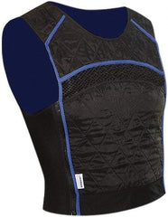 Techniche - Size S, Black & Blue Cooling Vest - Pullover, Spandex, Nylon, HyperKewl - Americas Industrial Supply