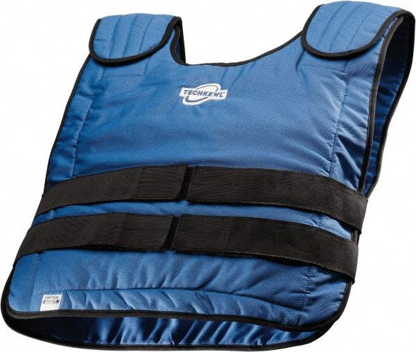 Techniche - Size M/L, Blue Cooling Vest - Pullover, Cotton - Americas Industrial Supply
