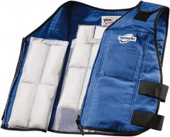 Techniche - Size 2XL, Blue Cooling Vest - Zipper Front, Nomex - Americas Industrial Supply