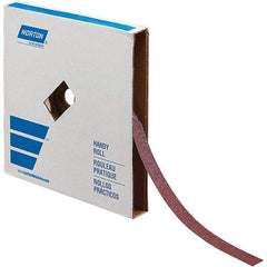 Norton - 1" x 50 Yd 320 Grit Aluminum Oxide Shop Roll - J Weighted Backing - Americas Industrial Supply
