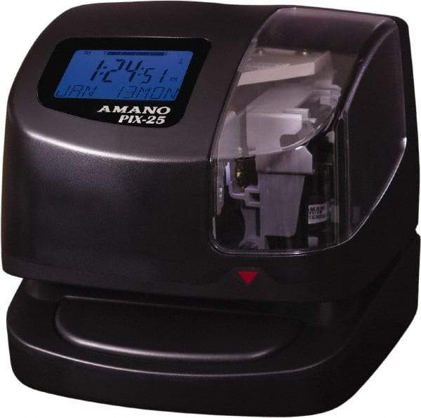 Amano - Time Clocks & Time Recorders Punch Style: Manual/Automatic Power Source: 115V 60 Hz AC - Americas Industrial Supply