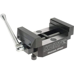 Kurt - 4" Jaw Width, 2.922" High x 5" Long x 4" Wide Vise - For Use with 5 Axis Workholding Systems - Americas Industrial Supply