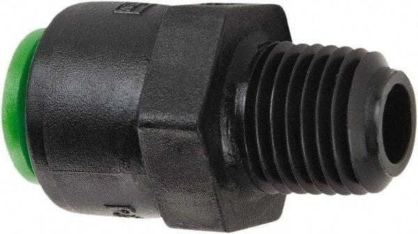 Parker - 1/4" Kynar Check Valve - Inline, Push-to-Connect x MNPT, 300 WOG - Americas Industrial Supply