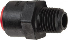 Parker - 1/4" Kynar Check Valve - Inline, Push-to-Connect x MNPT, 300 WOG - Americas Industrial Supply