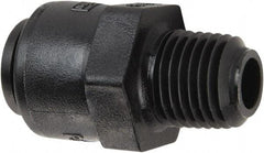 Parker - 1/4" Kynar Check Valve - Inline, Push-to-Connect x MNPT, 300 WOG - Americas Industrial Supply