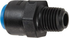 Parker - 1/4" Kynar Check Valve - Inline, Push-to-Connect x MNPT, 300 WOG - Americas Industrial Supply