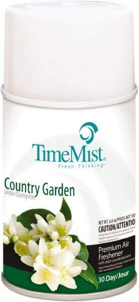 TimeMist - 6.6 oz Air Freshener Dispenser Canister Refill - Country Garden, Compatible with TimeMist Metered Fragrance Dispensers - Americas Industrial Supply