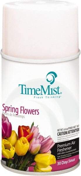 TimeMist - 5.3 oz Air Freshener Dispenser Canister Refill - Spring Flowers, Compatible with TimeMist Metered Fragrance Dispensers - Americas Industrial Supply
