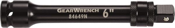 GearWrench - 1/2" Drive Standard Socket Extension - 6" OAL, Black Finish - Americas Industrial Supply