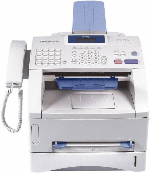 Brother - White Fax Machine - Use with Paper - Americas Industrial Supply