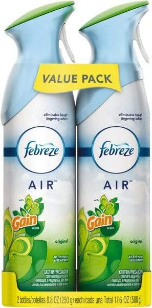 Febreze - 8.8 oz Aerosol Can Air Freshener - Liquid, Gain Original Scent - Americas Industrial Supply