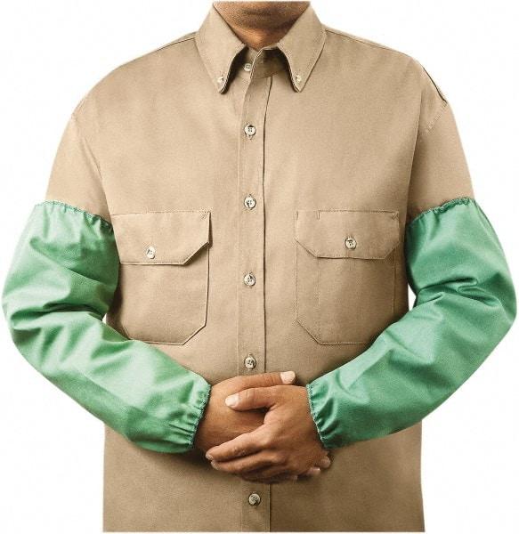Steiner - Size Extra Wide, Green Cotton Sleeve - 18" Long Sleeve, Elastic Opening at Both Ends - Americas Industrial Supply