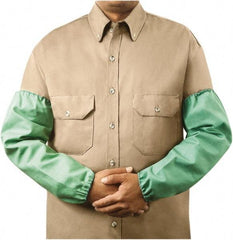 Steiner - Size Extra Wide, Green Cotton Sleeve - 18" Long Sleeve, Elastic Opening at Both Ends - Americas Industrial Supply