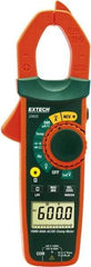 Extech - EX655, CAT III, Digital True RMS Auto Ranging Clamp Meter with 1.18" Clamp On Jaws - 750 VAC, 1000 VDC, 600 AC/DC Amps, Measures Voltage, Capacitance, Current, Frequency, Resistance, Temperature - Americas Industrial Supply