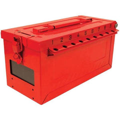 Master Lock - Group Lockout Boxes Portable or Wall Mount: Portable Maximum Number of Padlocks: 19 - Americas Industrial Supply