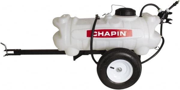 Chapin - 15 Gal Tow Behind Sprayer - Polyethylene Tank, 15' Reinforced Hose with Brass Wand - Americas Industrial Supply