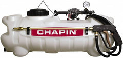 Chapin - 15 Gal Chemical Safe Garden Hand Sprayer - Use with Cleaners/Degreasers, Polyethylene Tank, Wide Mouth, Reinforced Hose - Americas Industrial Supply