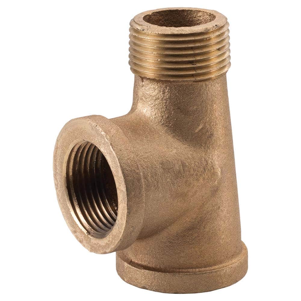 Merit Brass - Brass & Chrome Pipe Fittings Type: Street Tee Fitting Size: 1/2 - Americas Industrial Supply
