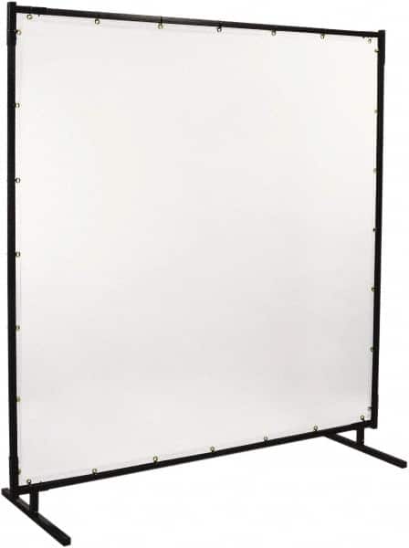Steiner - 6' Wide x 6' High, 16mm Thickness, Vinyl Portable Welding Screen - Clear - Americas Industrial Supply