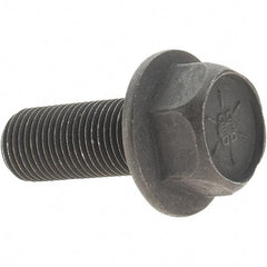 Value Collection - 1/2-20 UNF, 1-1/4" Length Under Head, Hex Drive Flange Bolt - 1-1/4" Thread Length, Grade 8 Alloy Steel, Smooth Flange, Uncoated - Americas Industrial Supply