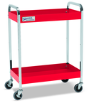 Red Service Cart with 2 Shelves - Americas Industrial Supply