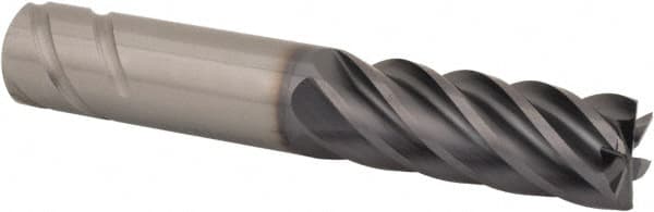 Kennametal - 1/2", 6 Flute, Single End, Solid Carbide, 0.06" Corner Radius End Mill - 3" OAL, 38° Helix, Right Hand Flute, 1-1/4" LOC, Right Hand Cut - Americas Industrial Supply