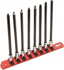 Wiha - 8 Piece 1/4" Drive Inch Hex Bit Socket Set - 3/32 to 1/4" Hex - Americas Industrial Supply