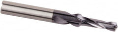 Kennametal - 8mm Body, 4.5mm Step Diam, 0.315" Diam Straight Shank, Solid Carbide Subland Step Drill Bit - Americas Industrial Supply