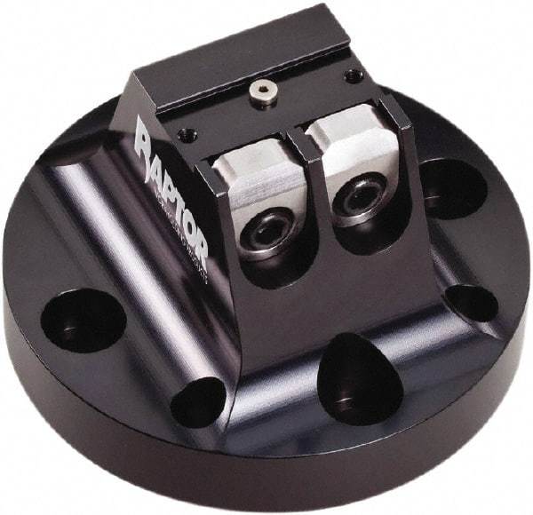 Raptor Workholding - 3/4" Jaw Width, 3" High x 4.97" Wide Dovetail Vise - For Use with 4 & 5 Axis Workholding Systems - Americas Industrial Supply