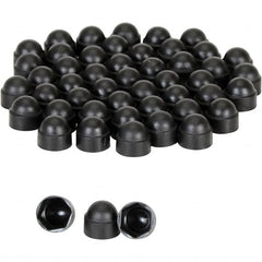 Vestil - 9/16" Bollard Cap - Black, Plastic, Smooth Surface - Americas Industrial Supply