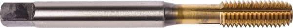 Union Butterfield - M16x1.50 Metric Fine 6H Modified Bottoming Thread Forming Tap - Powdered Metal High Speed Steel, TiN Finish, 100mm OAL, 22mm Thread Length, Right Hand Thread, Series 1687AP - Americas Industrial Supply